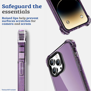 iPhone 15 Plus Shockproof Case Cover - Drop-Resistant, Premium Quality, Comfortable Grip, Long-Lasting, Lightweight - Clear Blue